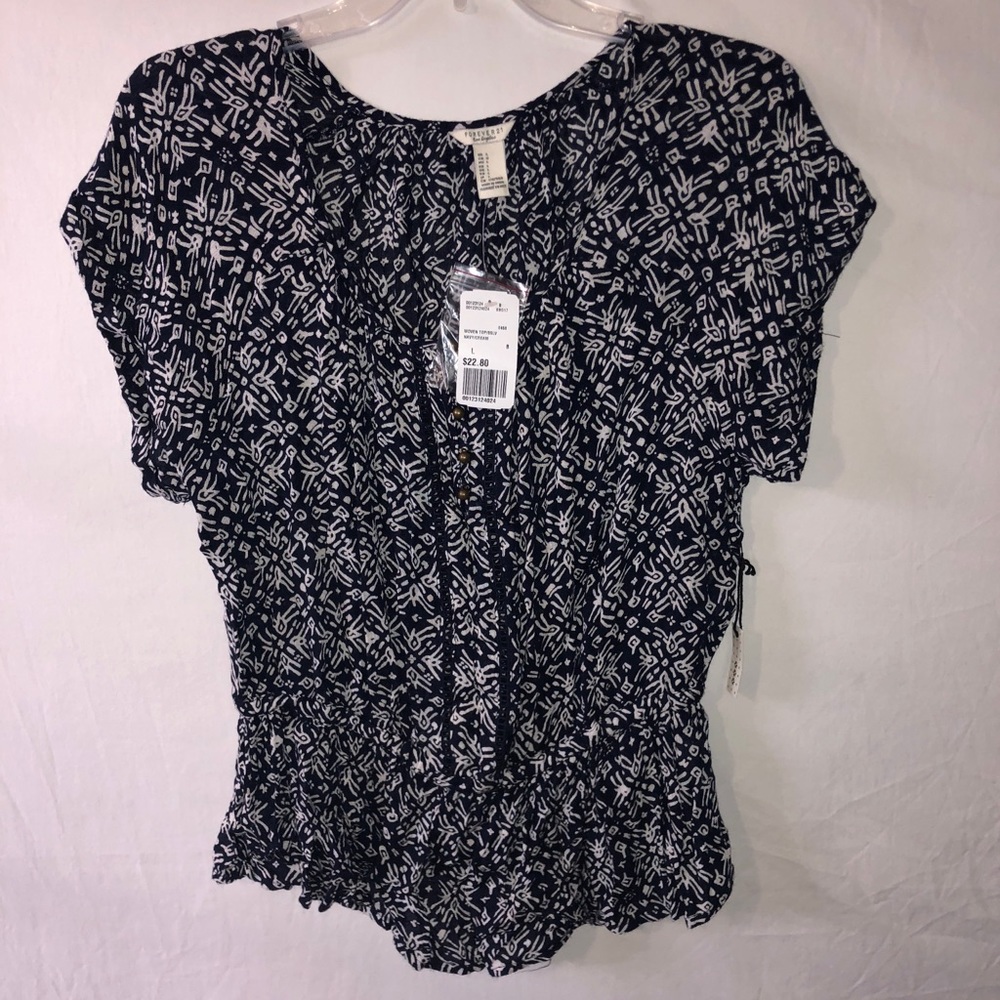 Brand New Forever 21 Top with Cinched Waist